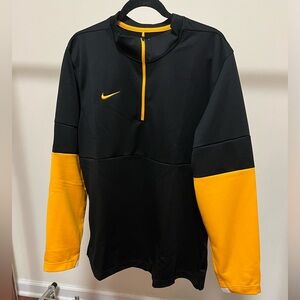 Nike 1/4 Zip - Black/Team Bright Gold